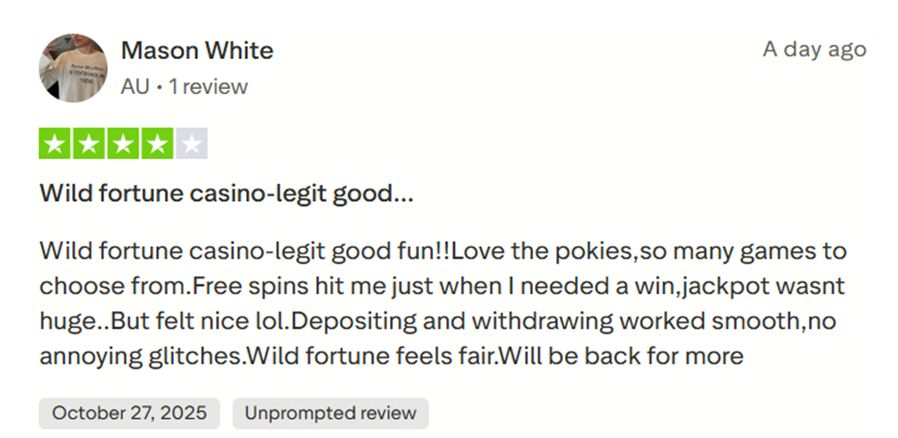 Mason White user screen